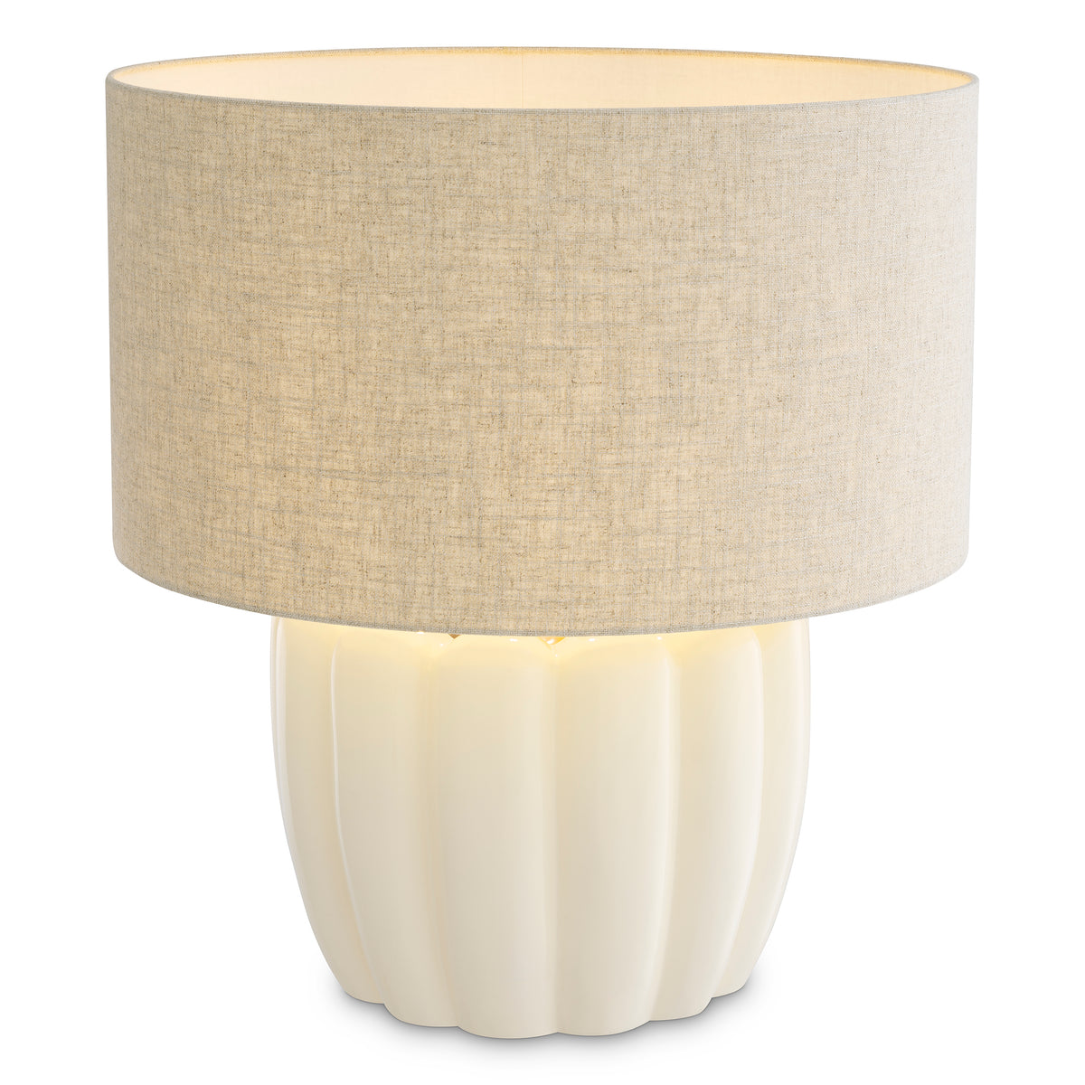 Table Lamp Barocco Off-White Finish Incl Shade Eichholtz