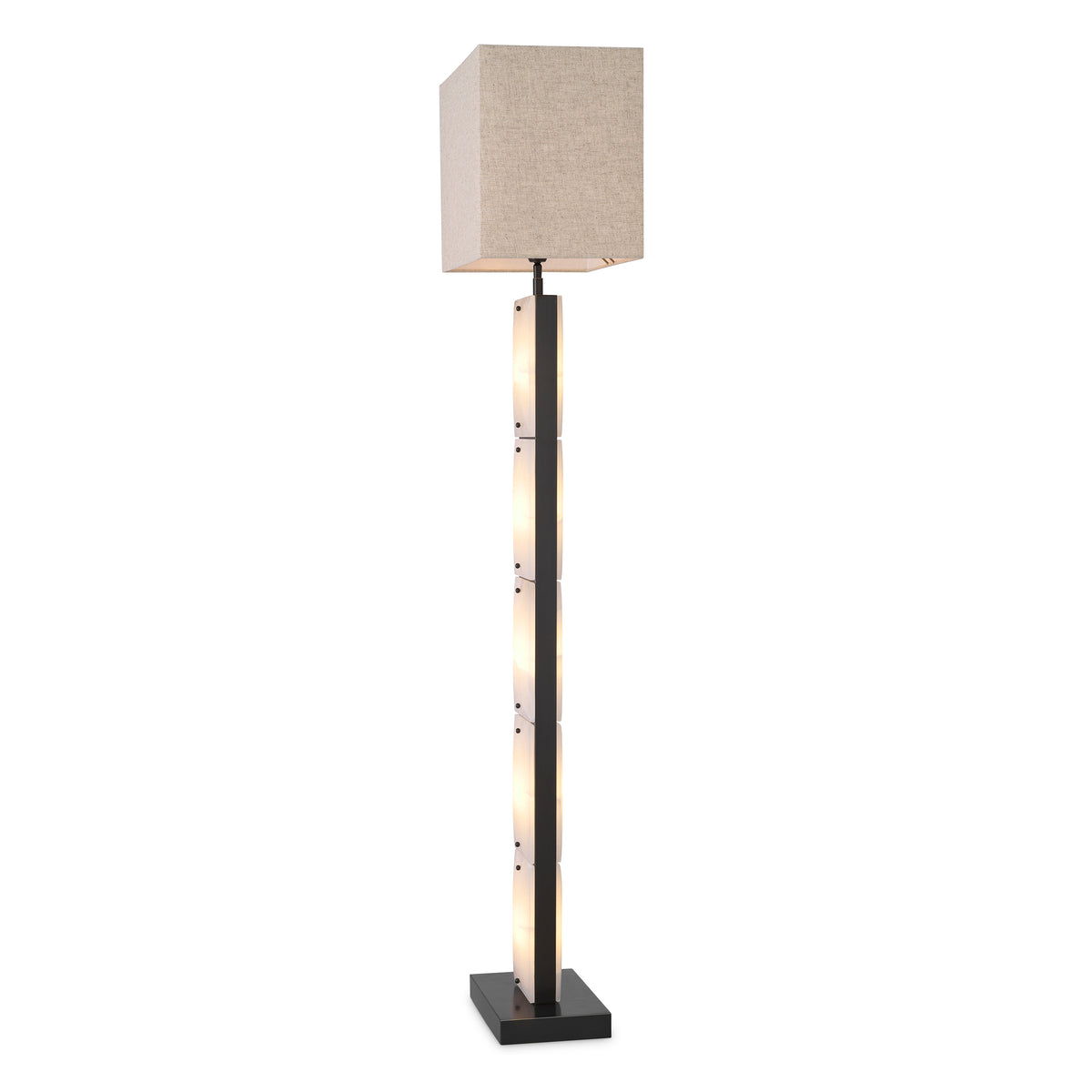 Floor Lamp Ortiz Bronze Highlight Finish Alabaster Incl Shade Eichholtz