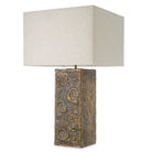 Table Lamp Kamari Vintage Brass Finish Incl Shade Eichholtz