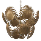 Chandelier Foliage Vintage Brass Finish Eichholtz
