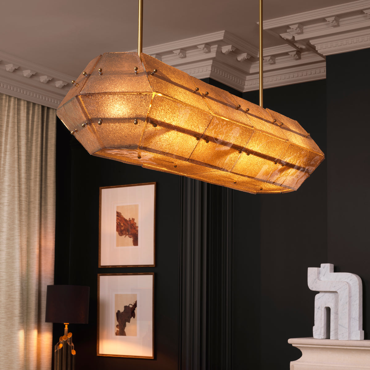 Chandelier Ferrucci Antique Brass Finish Eichholtz