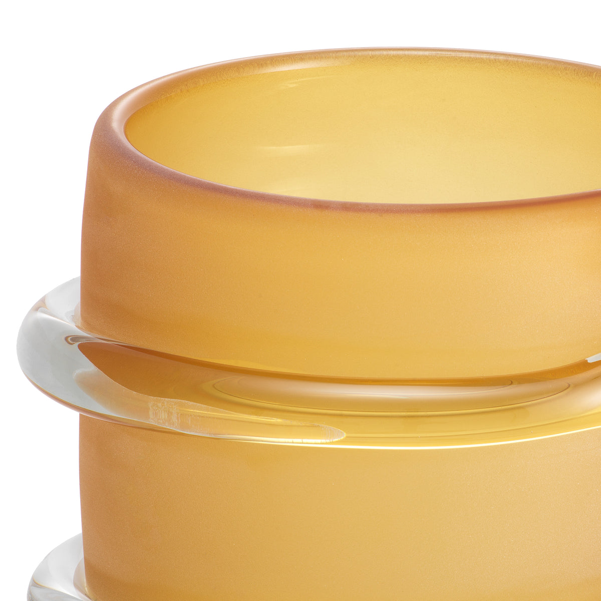 Vase Eliano Large Frosted Amber Glass Eichholtz
