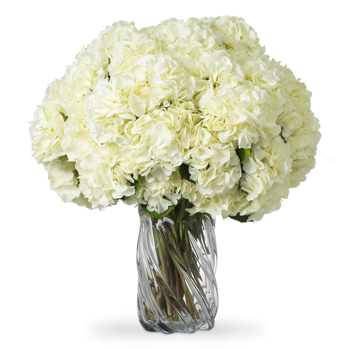 Bouquet Of Hydrangeas White Tones Real Touch 48 Pieces / 2 Varieties Eichholtz