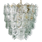 Chandelier Elias Vintage Brass Finish Clear Glass Eichholtz