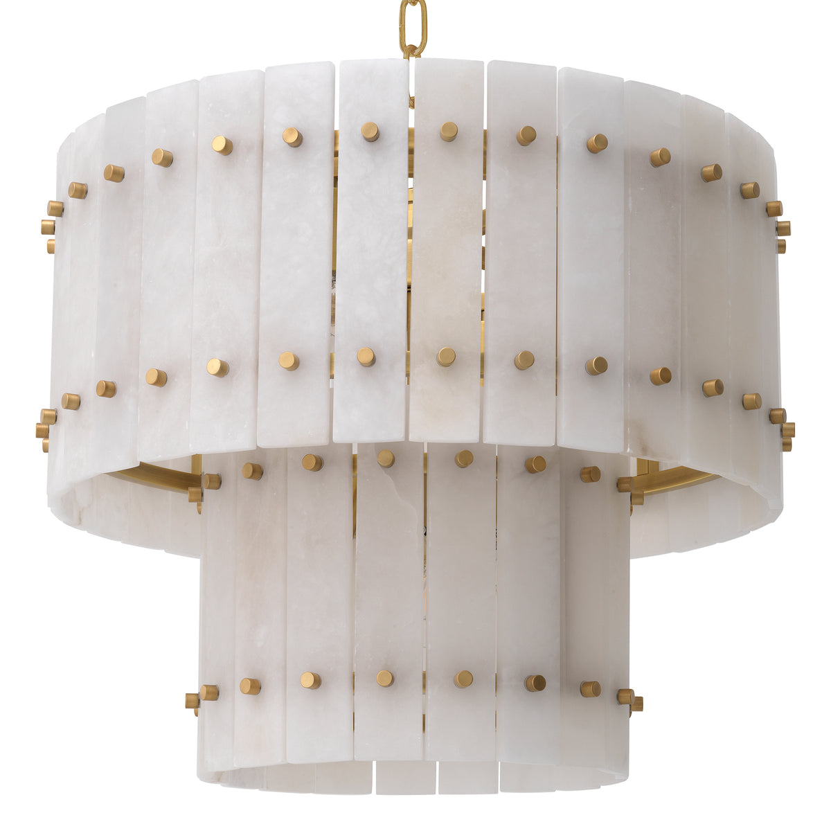 Chandelier Ruby Small Alabaster Antique Brass Finish Alabaster Eichholtz