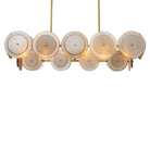 Chandelier Hyde Vintage Brass Finish Handmade Glass Eichholtz