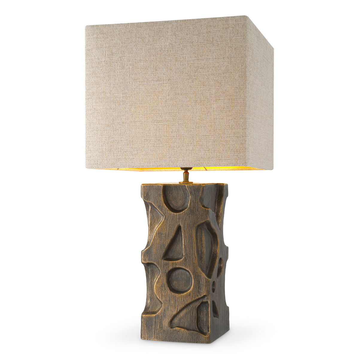 Table Lamp Enzo Vintage Brass Finish Incl Shade Eichholtz