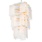 Chandelier Giardano Clear And Frosted Glass Antique Brass Finish Eichholtz