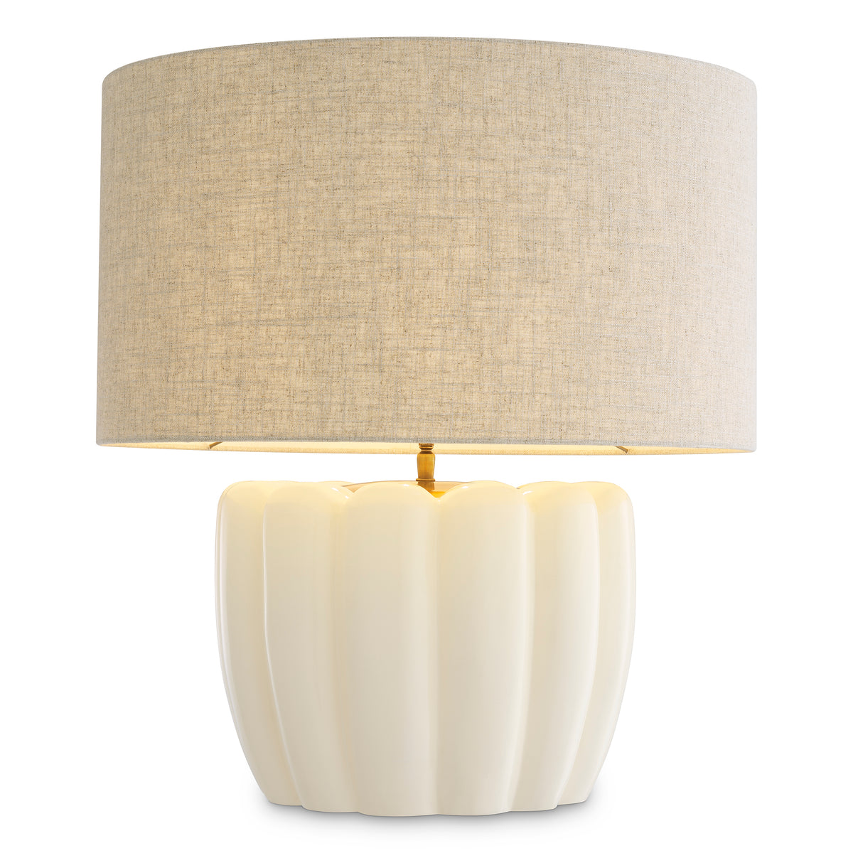 Table Lamp Barocco Off-White Finish Incl Shade Eichholtz