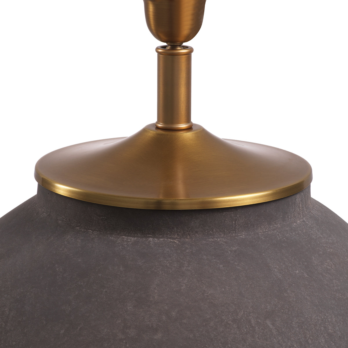 Table Lamp Moon Jar Taupe Finish Incl Shade Eichholtz