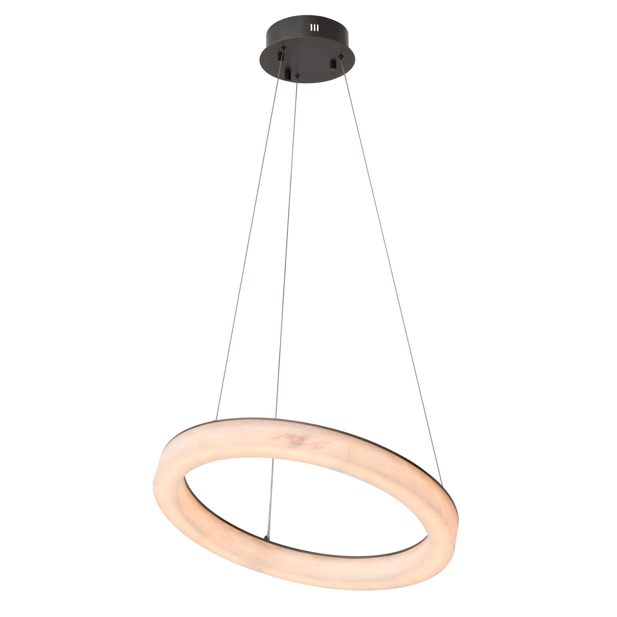 Chandelier Sankt Gallen Small Bronze Highlight Finish Alabaster Eichholtz