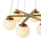 Chandelier Morro Alabaster Antique Brass Finish Eichholtz