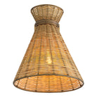 Wall Lamp Kon Tiki Vintage Brass Finish Natural Rattan Eichholtz