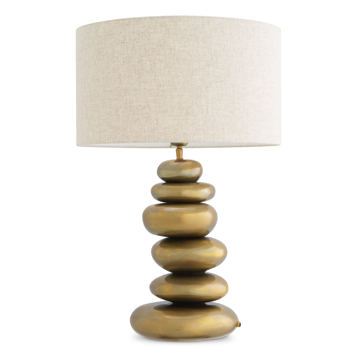 Table Lamp Kallisto Vintage Brass Finish Incl Shade Eichholtz