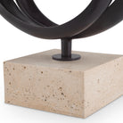 Object Elena Bronze Highlight Finish Travertine Eichholtz
