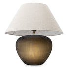 Table Lamp Bayly Stone Finish Incl Linen Mix Shade Eichholtz