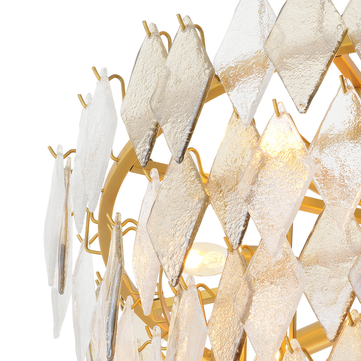 Chandelier Rhombus Small Antique Brass Finish Eichholtz