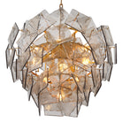 Chandelier Biltmore Antique Brass Finish Light Smoke Glass Eichholtz