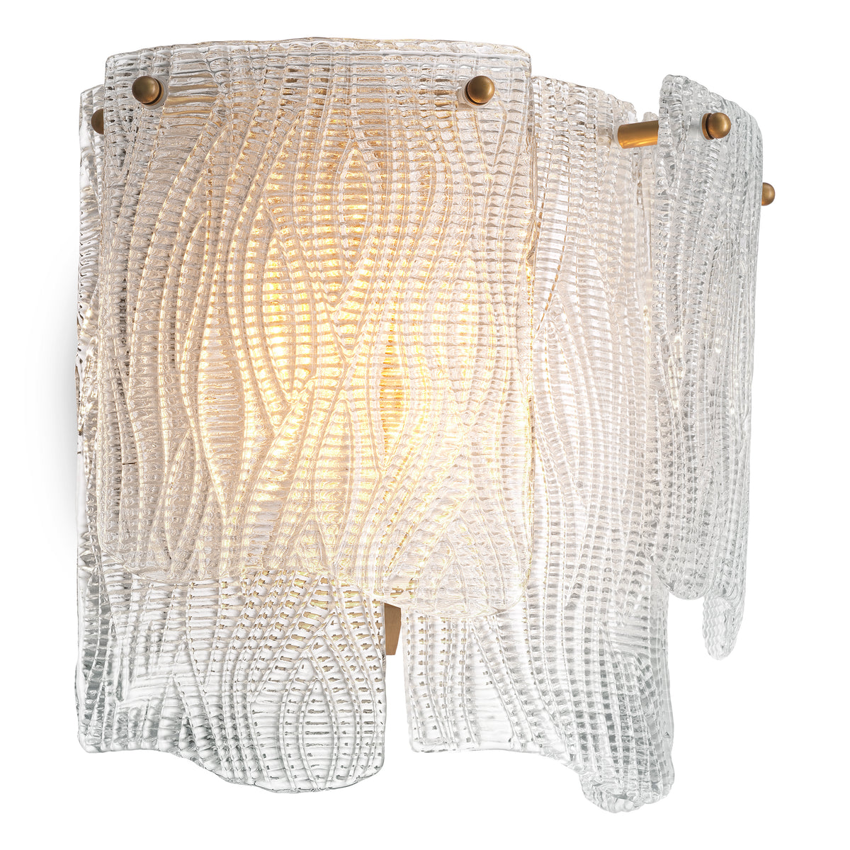 Wall Lamp Asinara Clear Textured Glass Eichholtz