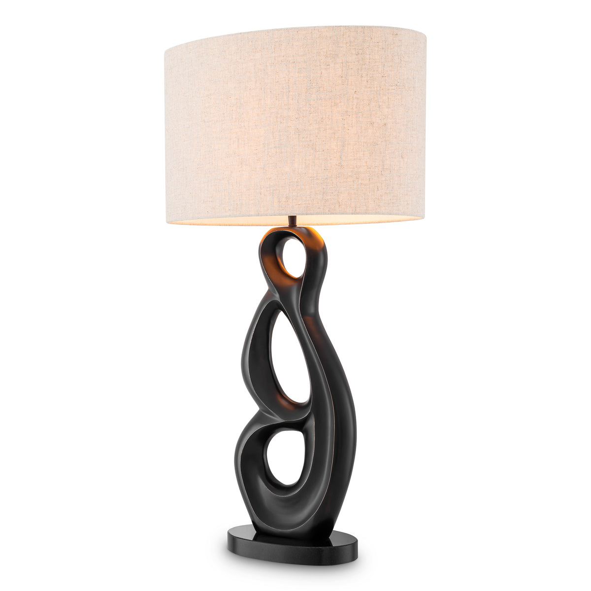 Table Lamp Macias Bronze Highlight Finish Incl Shade Eichholtz