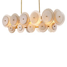 Chandelier Hyde Vintage Brass Finish Handmade Glass Eichholtz