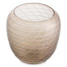 Vase Tarano Small Matte Sand Color Glass Eichholtz