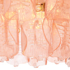 Chandelier Solange Pink Glass Eichholtz