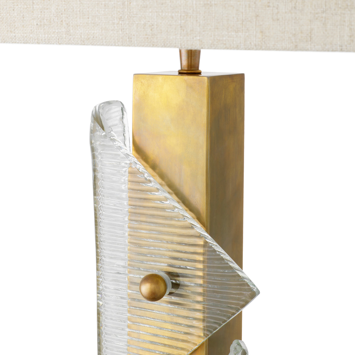 Table Lamp Mirabella Vintage Brass Finish Incl Shade Eichholtz