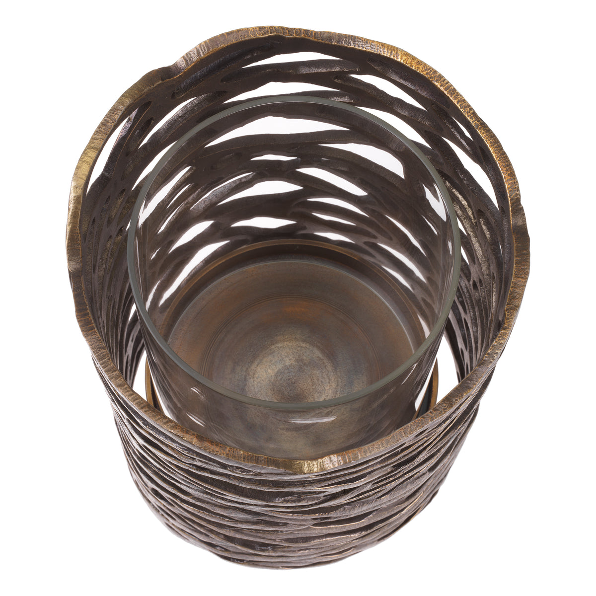 Hurricane Lanai Small Vintage Brass Finish Eichholtz