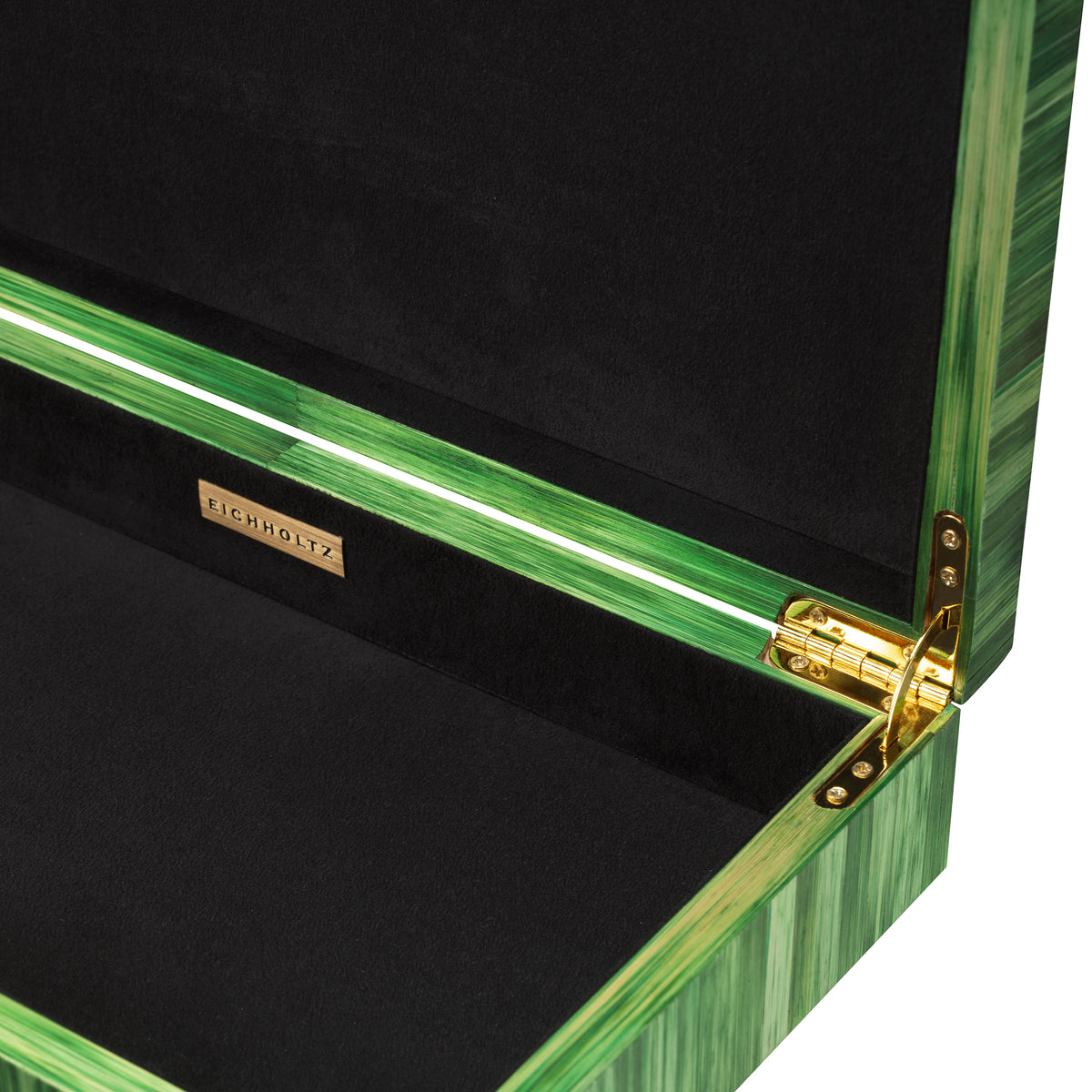 Box Harvard Straw Marquetry Green Eichholtz