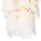 Chandelier Giardano Clear And Frosted Glass Antique Brass Finish Eichholtz