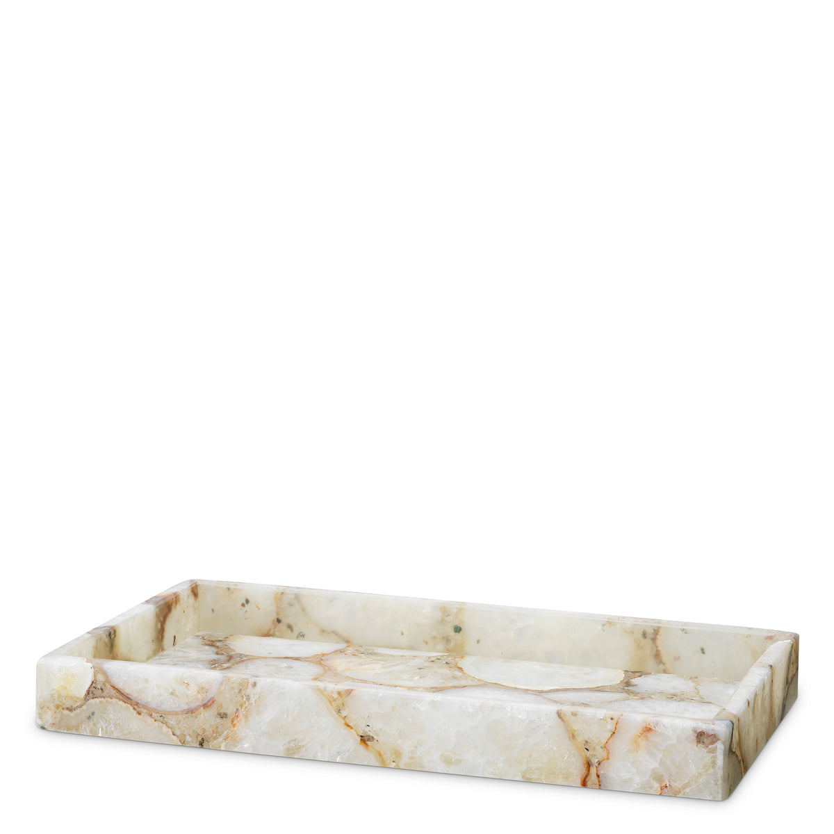 Tray Sonora Rectangular Agate Stone Eichholtz