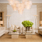 Chandelier Asinara Small Clear Textured Glass Eichholtz