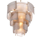 Chandelier Asinara Large Antique Brass Finish Smoke Glass Eichholtz
