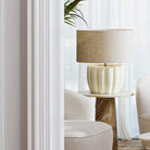 Table Lamp Barocco Off-White Finish Incl Shade Eichholtz