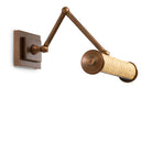 Wall Lamp Luca Small Rattan Antique Brass Finish Eichholtz