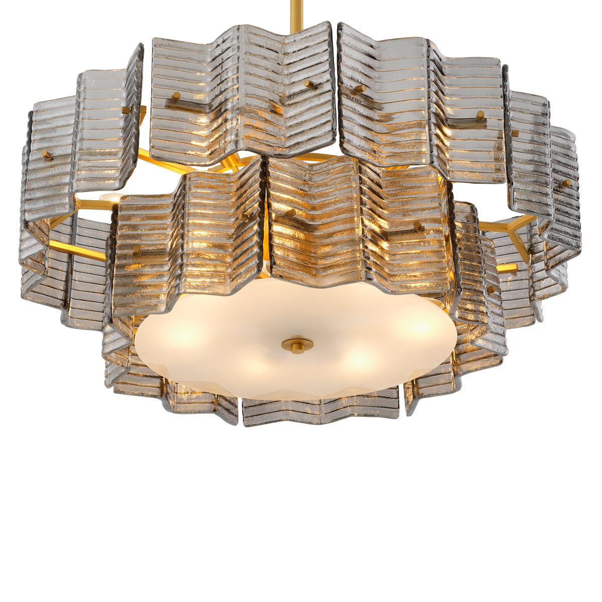 Chandelier Silvano Smoke Glass Eichholtz