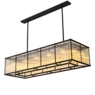 Chandelier Bernardi Rectangular Bronze Highlight Finish Eichholtz