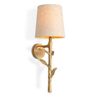Wall Lamp Farini Vintage Brass Finish Incl Linen Mix Shade Eichholtz