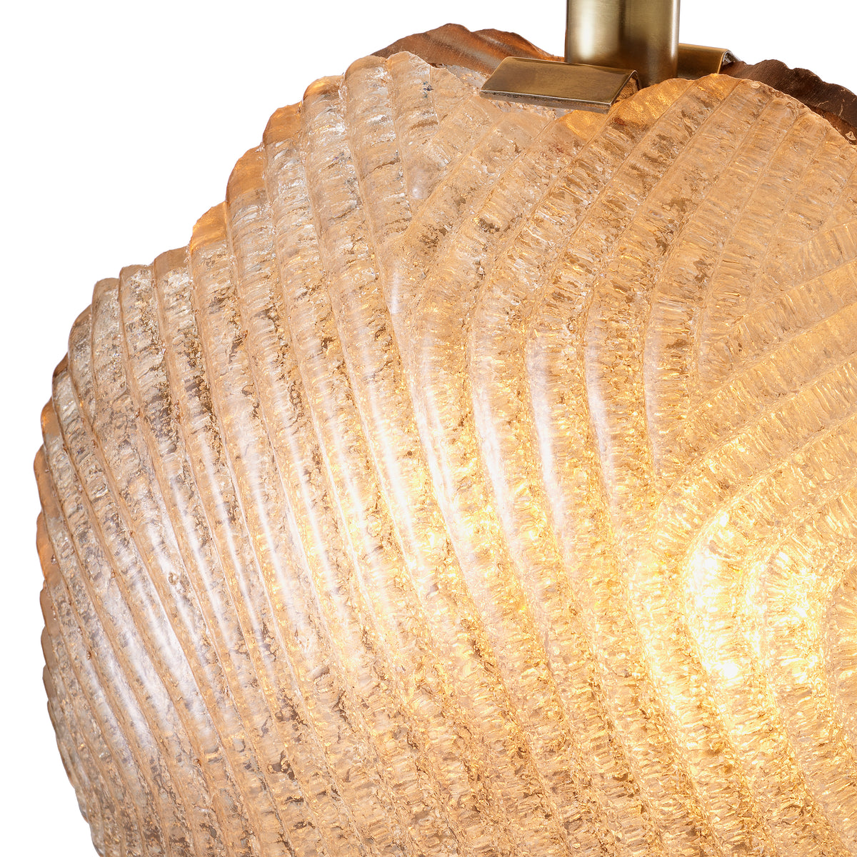 Table Lamp Nuria Vintage Brass Fnish Handmade Glass Incl Shade Eichholtz