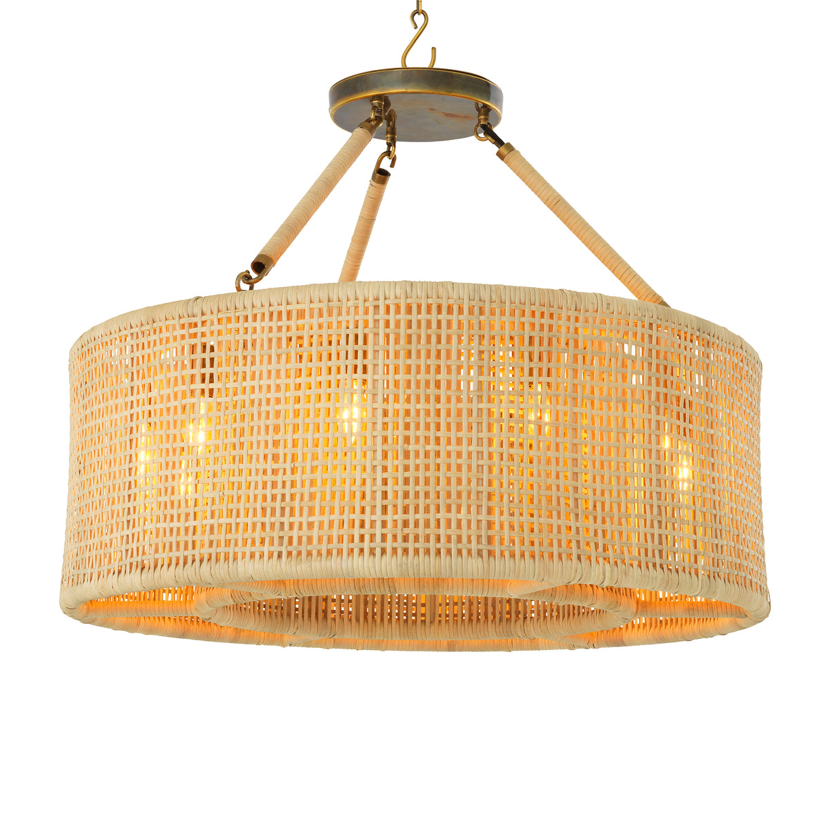 Chandelier Bernardi Natural Rattan Eichholtz