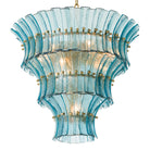 Chandelier Toscano Blue Glass Eichholtz