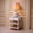 Table Lamp Lorena White Finish Incl Shade Eichholtz