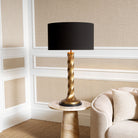 Table Lamp Costanza Vintage Brass Finish Incl Shade Eichholtz