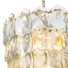 Chandelier Elias Vintage Brass Finish Clear Glass Eichholtz