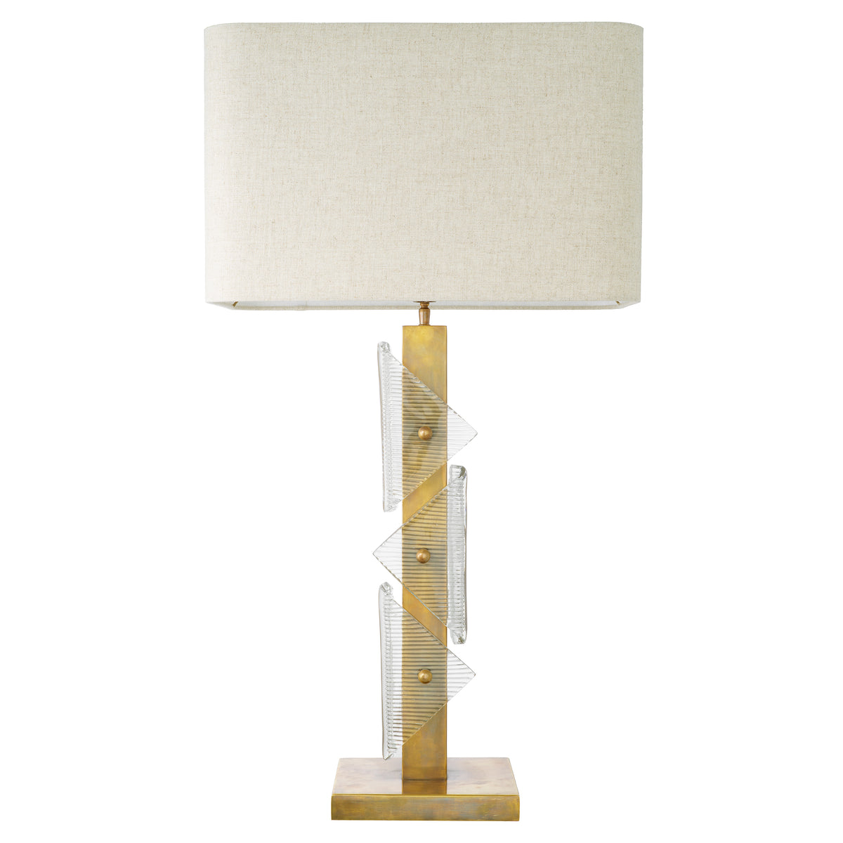 Table Lamp Mirabella Vintage Brass Finish Incl Shade Eichholtz