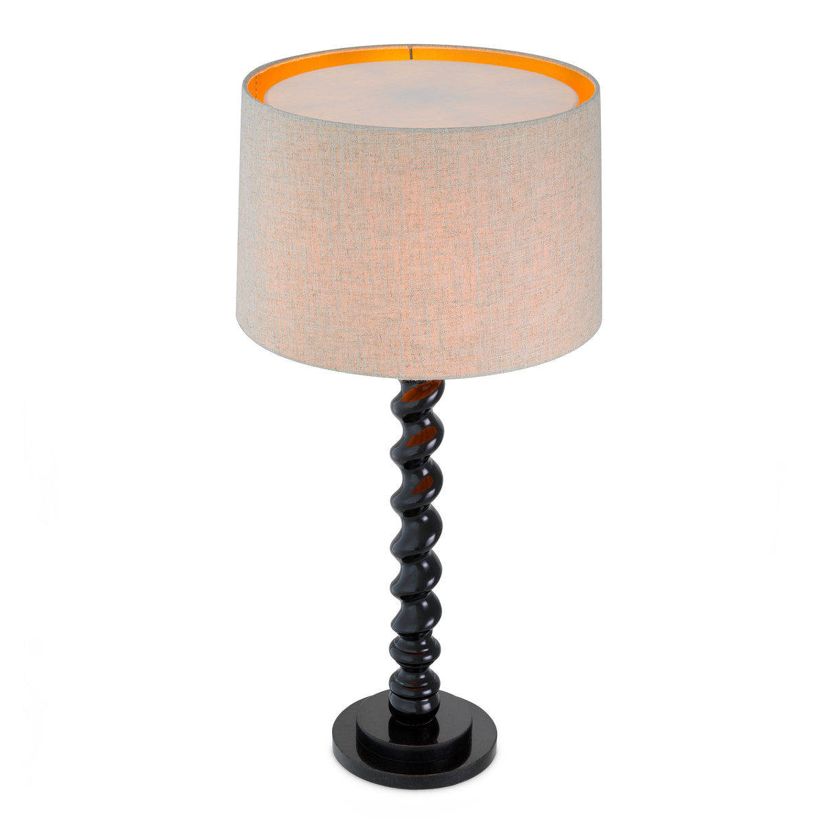 Table Lamp Massimo Piano Black Finish Incl Shade Eichholtz