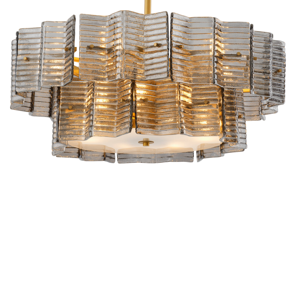 Chandelier Silvano Smoke Glass Eichholtz