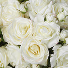 Bouquet Of Roses Two Tone White Real Touch 72 Pieces / 2 Varieties Eichholtz