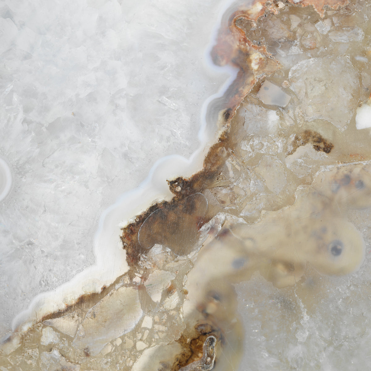 Tray Sonora Oval Agate Stone Eichholtz